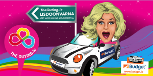 Jen Murphy Twitter Sketch for Budget Car Rental Ireland for The Outing Lisdoonvarna social media campaign