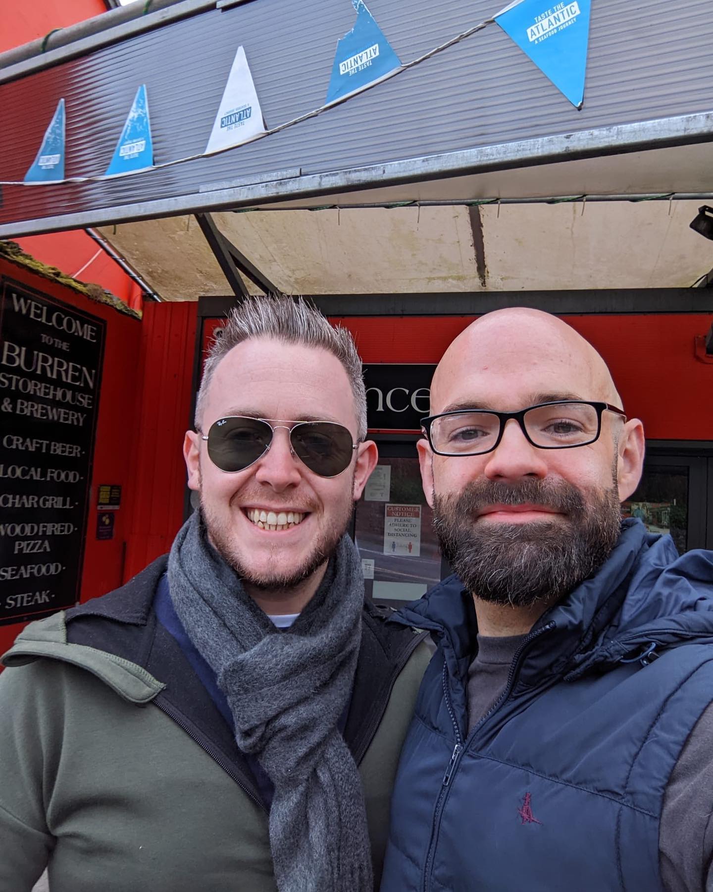 Aidan & Ronan at their Engagement at the site of The Outing Festival Ireland